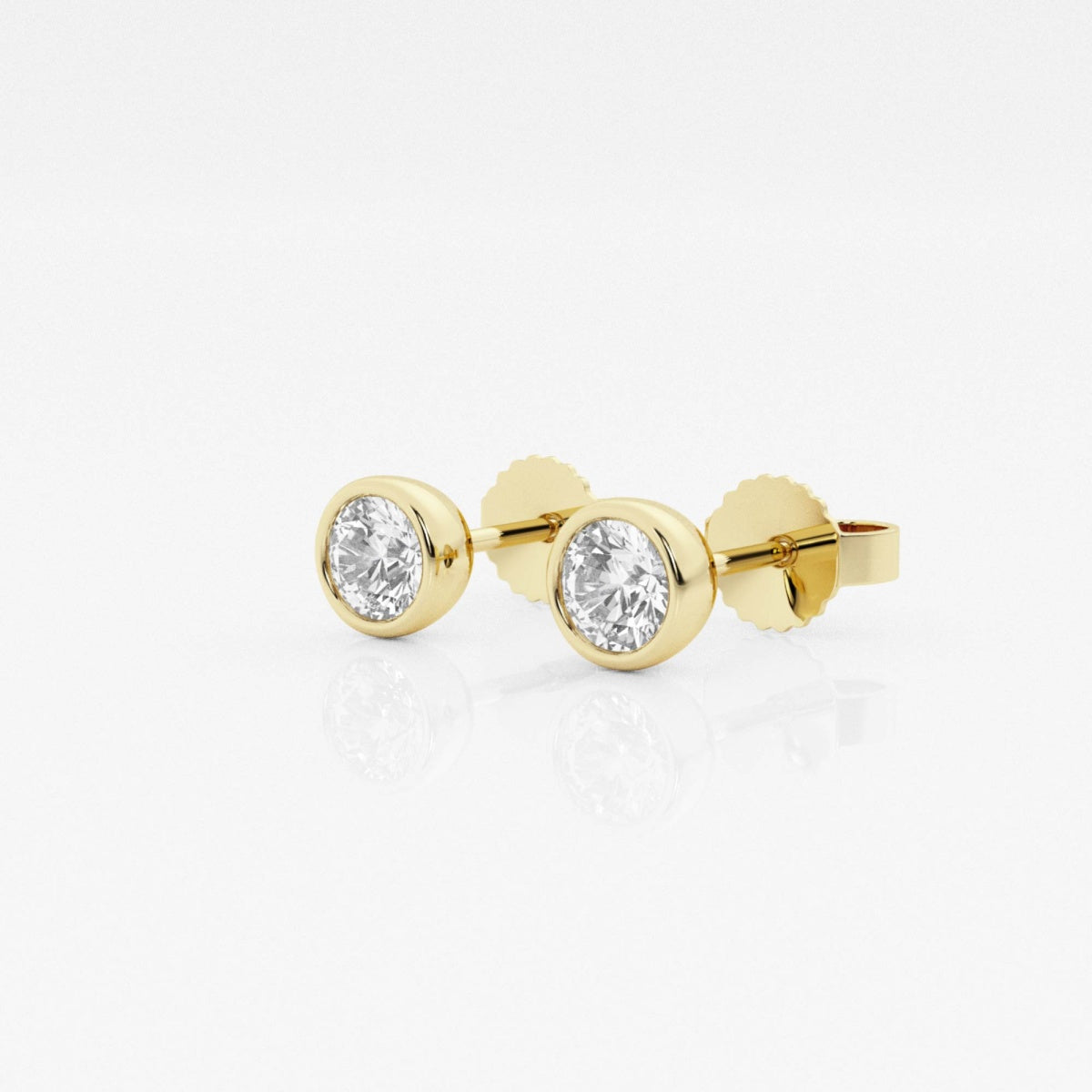 Isabella - Modern Bezel Setting Earrings