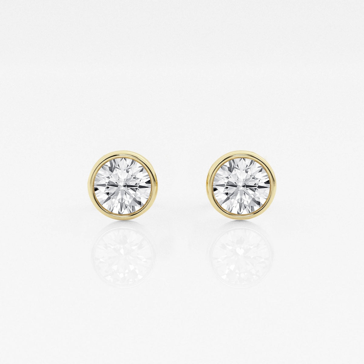 Isabella - Modern Bezel Setting Earrings