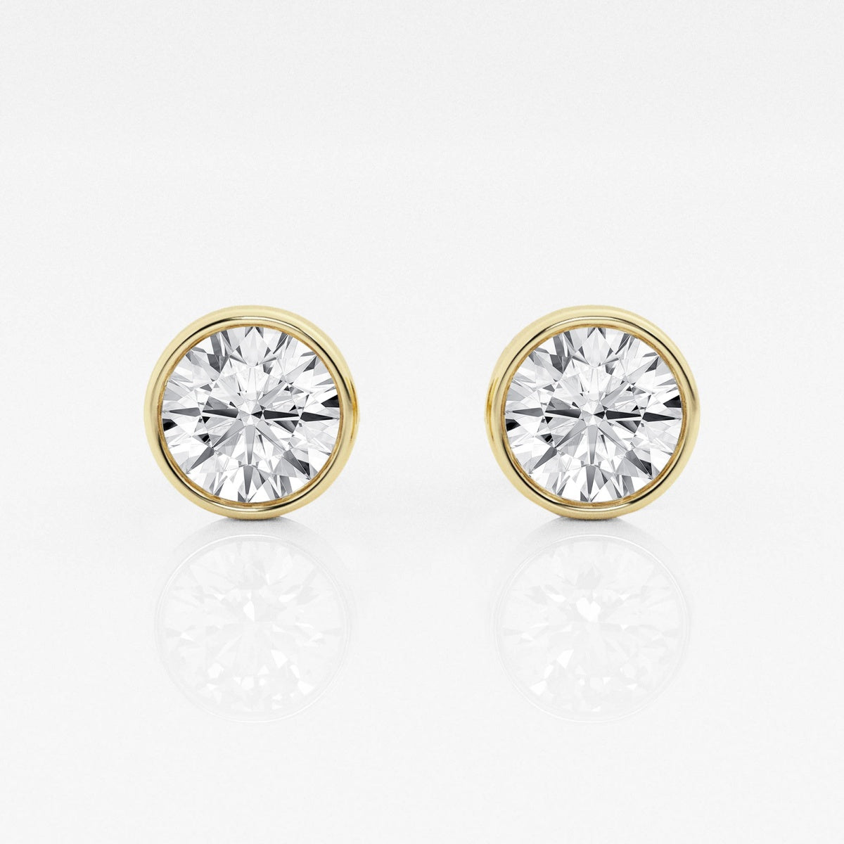 Isabella - Modern Bezel Setting Earrings