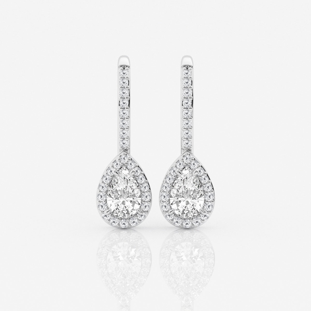 Isla - Graceful Halo Design Earrings