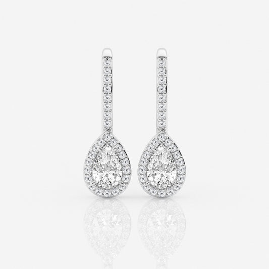 Isla - Graceful Halo Design Earrings