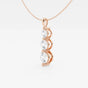 Juliette - Cascading Three-Stone Design Necklaces