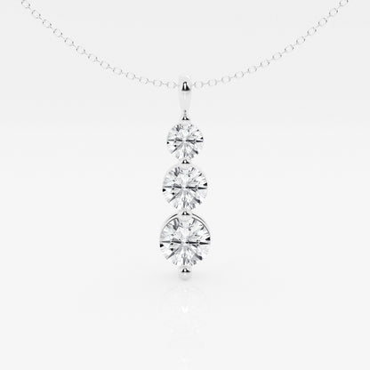 Juliette - Cascading Three-Stone Design Necklaces