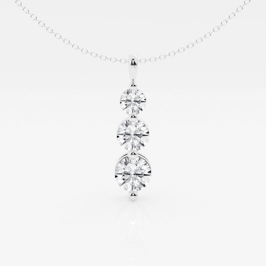 Juliette - Cascading Three-Stone Design Necklaces