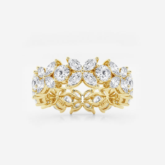 Diana - Floral-Inspired Eternity Wedding Ring