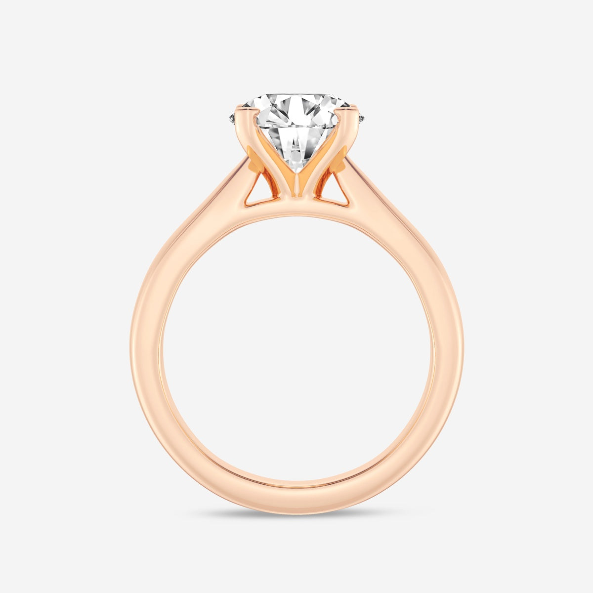 Layla - Cathedral Solitaire Engagement Ring