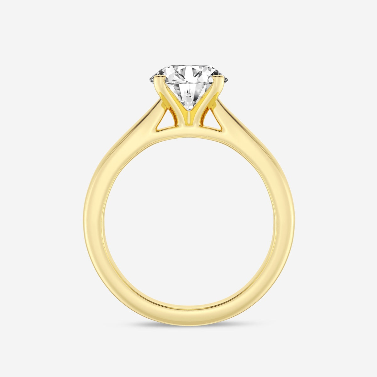 Layla - Cathedral Solitaire Engagement Ring