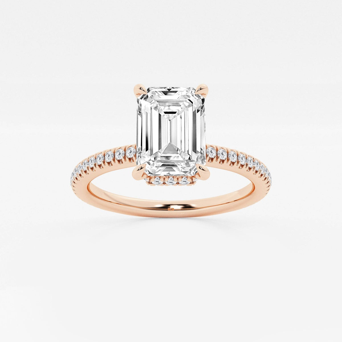 Leona - Double Hidden Halo Engagement Ring