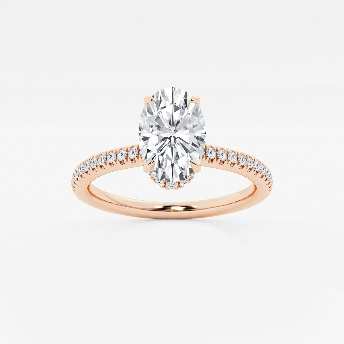 Leona - Double Hidden Halo Engagement Ring