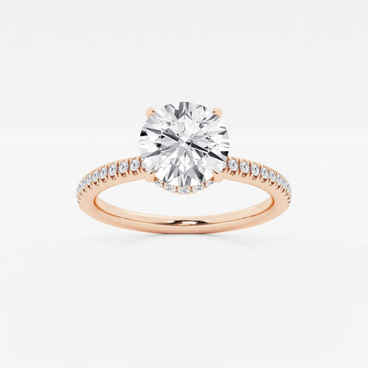 Leona - Double Hidden Halo Engagement Ring