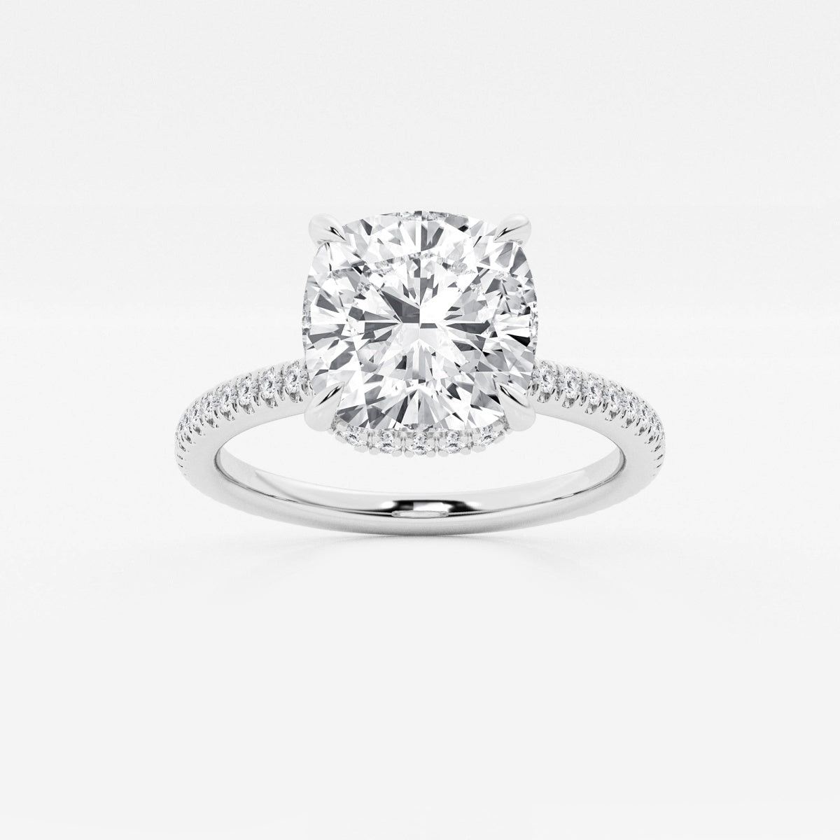 Leona - Double Hidden Halo Engagement Ring