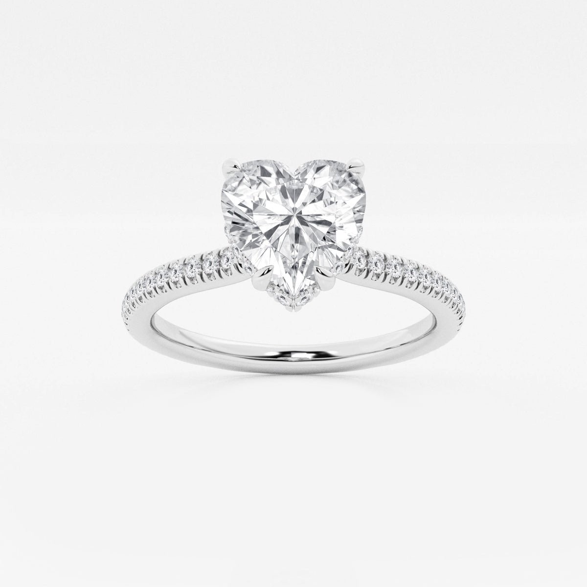 Leona - Double Hidden Halo Engagement Ring