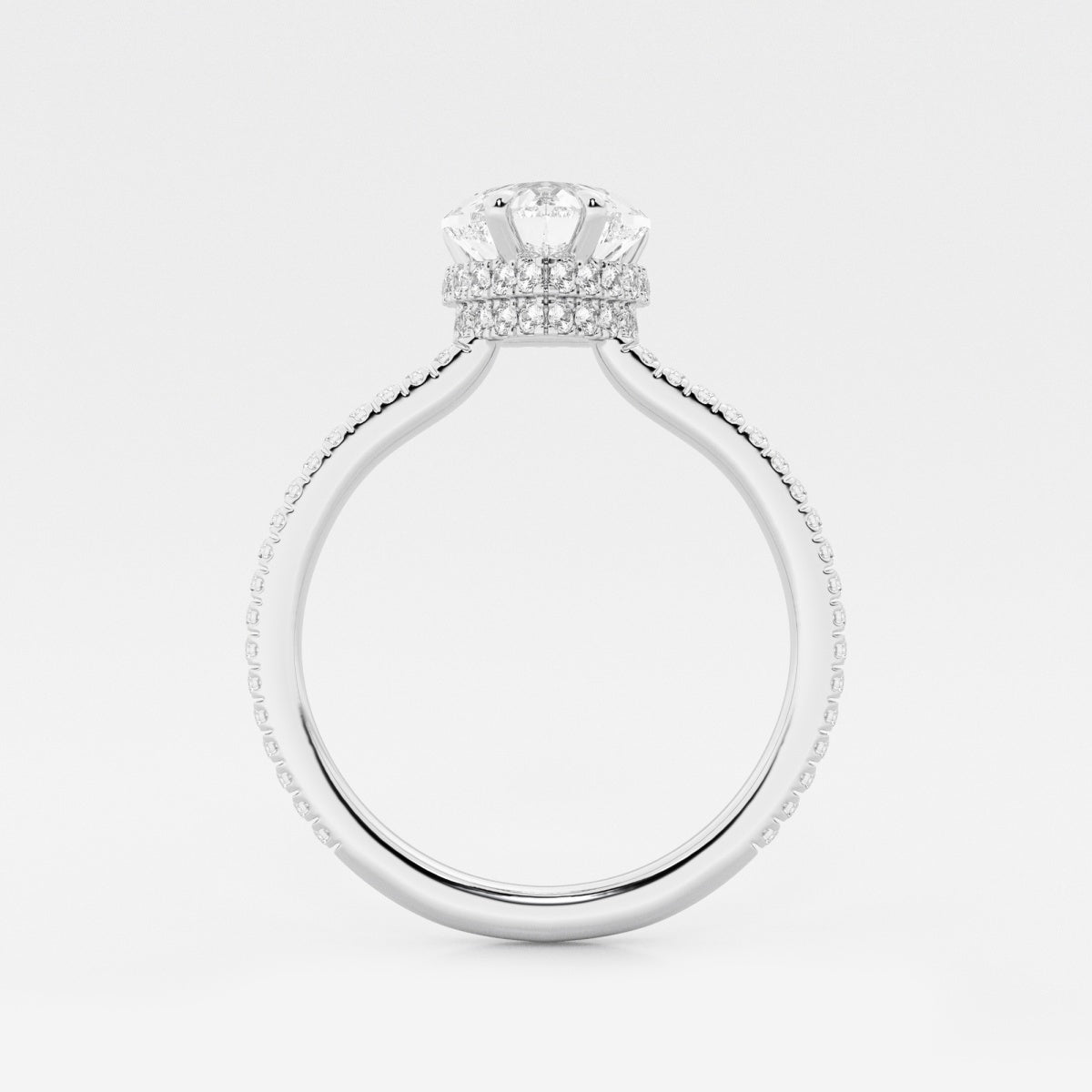 Leona - Double Hidden Halo Engagement Ring