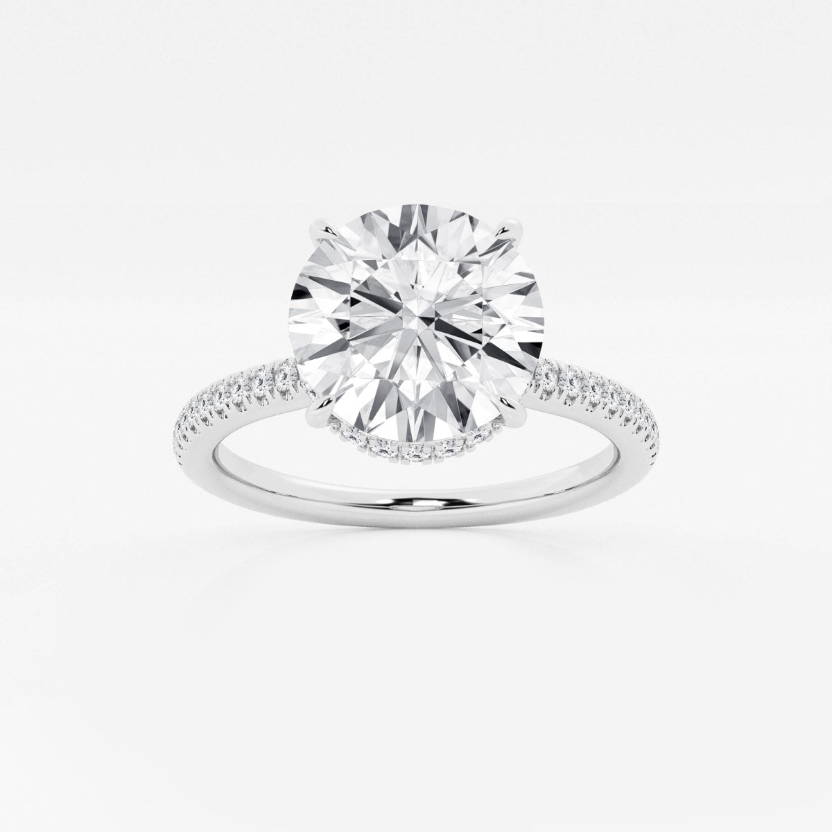 Leona - Double Hidden Halo Engagement Ring