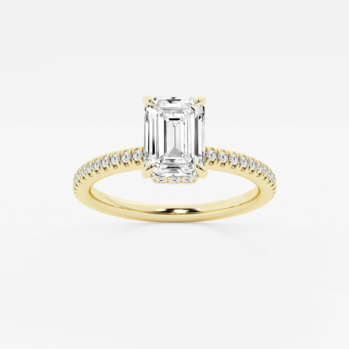 Leona - Double Hidden Halo Engagement Ring