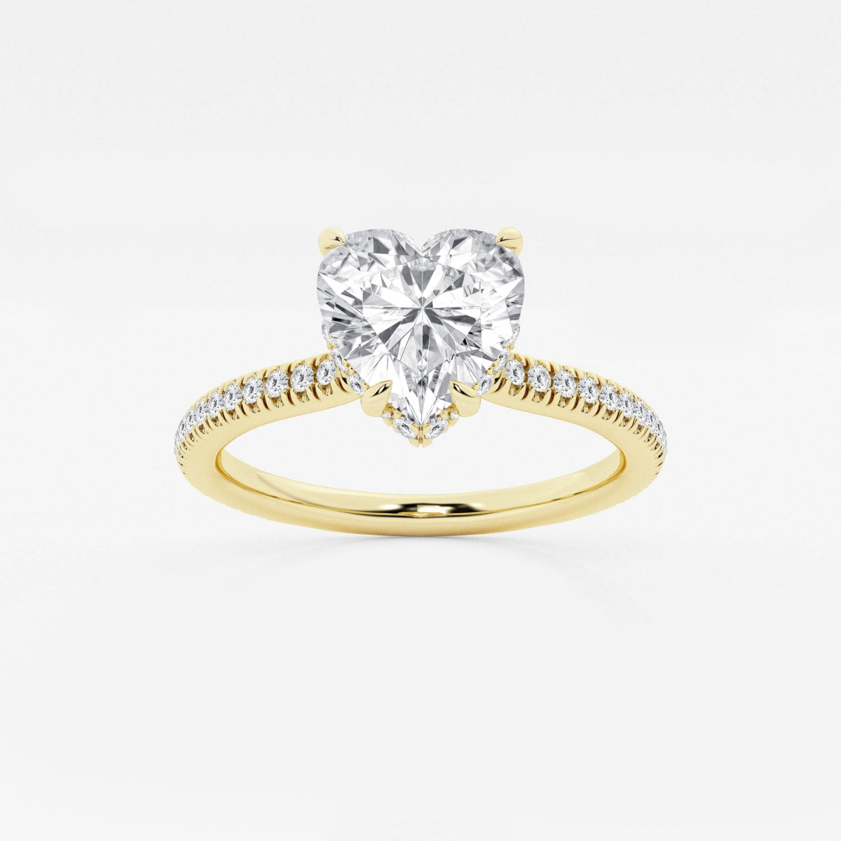 Leona - Double Hidden Halo Engagement Ring