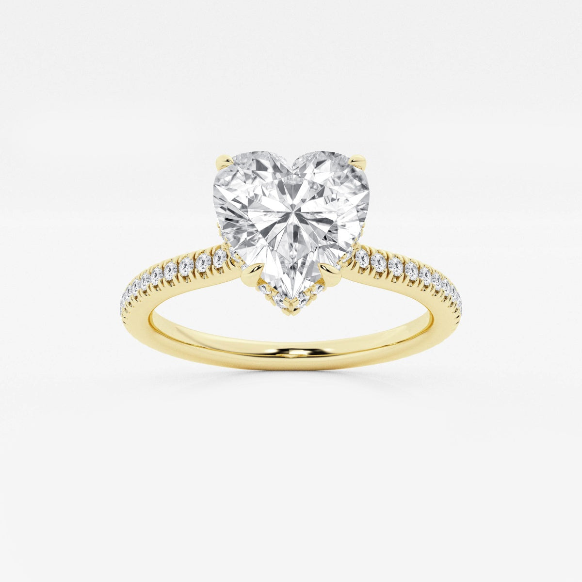 Leona - Double Hidden Halo Engagement Ring