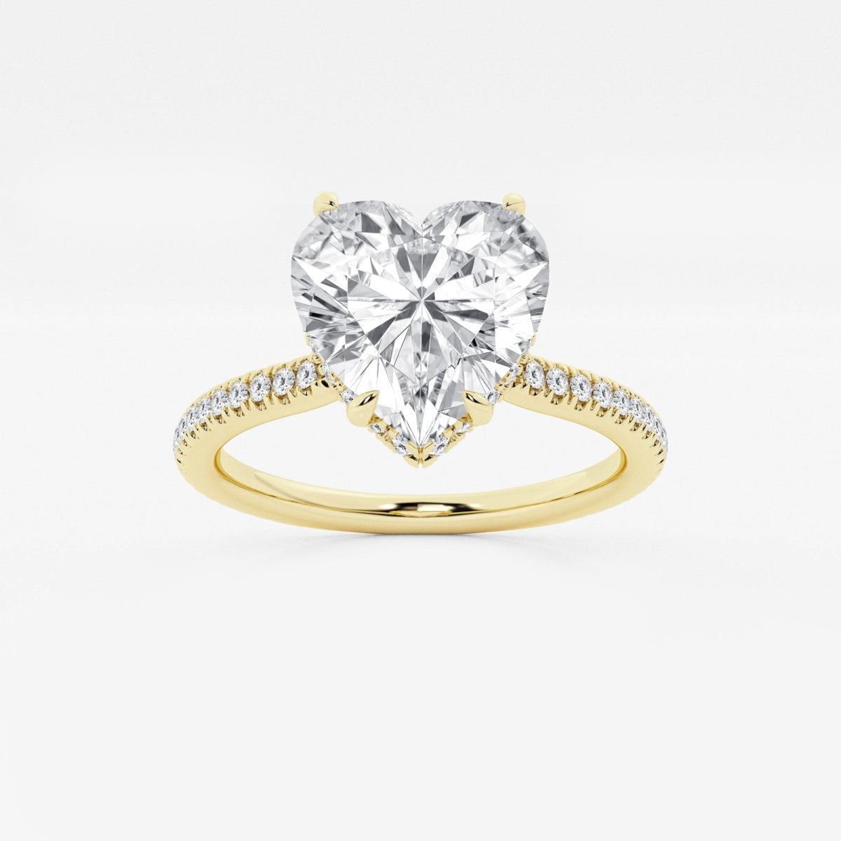 Leona - Double Hidden Halo Engagement Ring