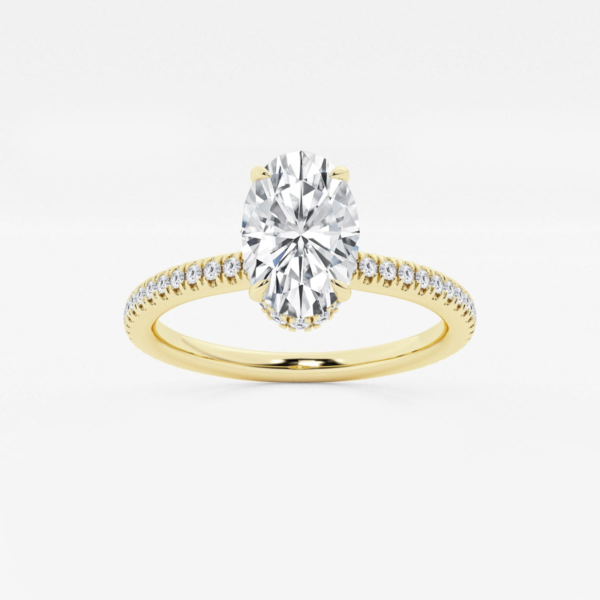 Leona - Double Hidden Halo Engagement Ring