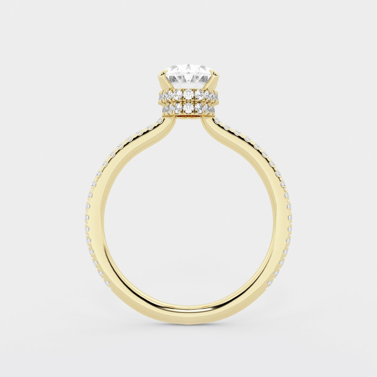 Leona - Double Hidden Halo Engagement Ring