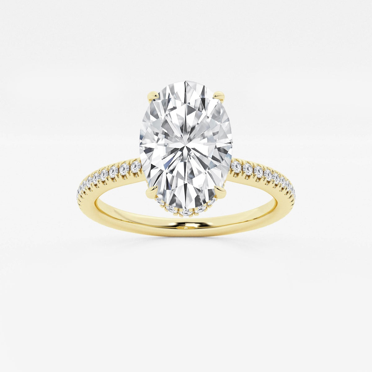 Leona - Double Hidden Halo Engagement Ring