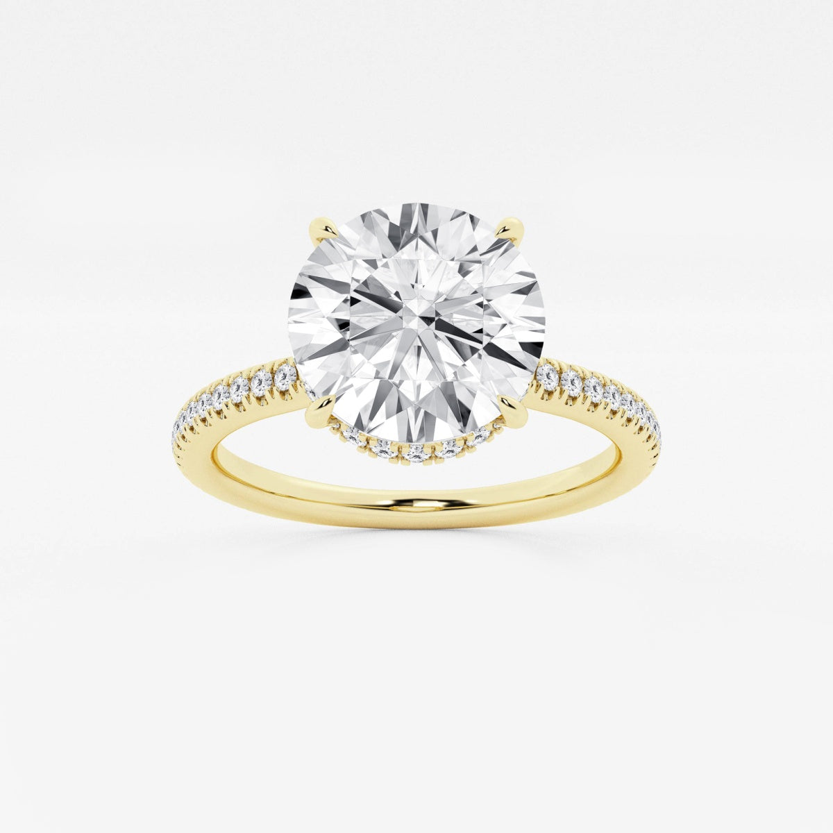 Leona - Double Hidden Halo Engagement Ring