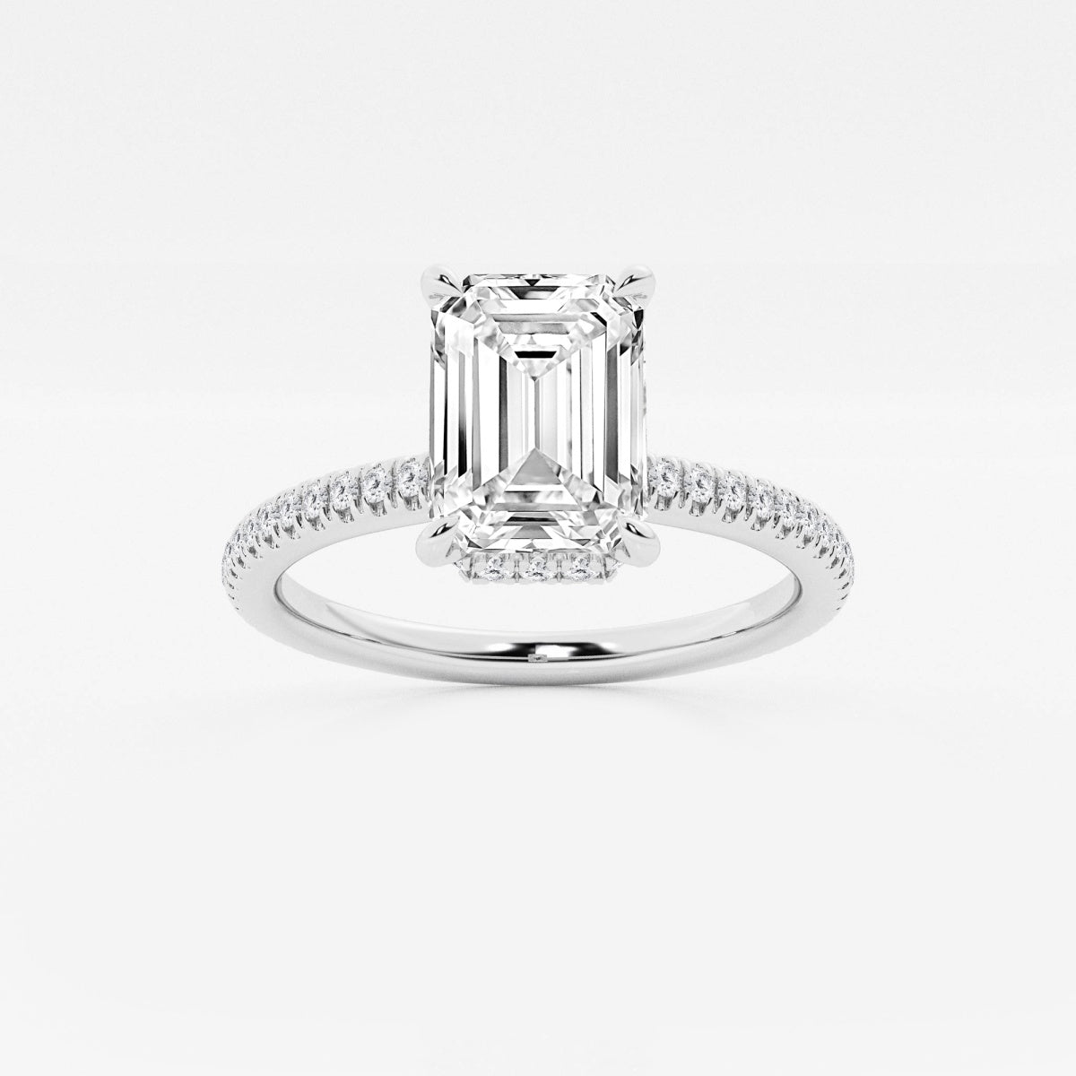 Leona - Double Hidden Halo Engagement Ring