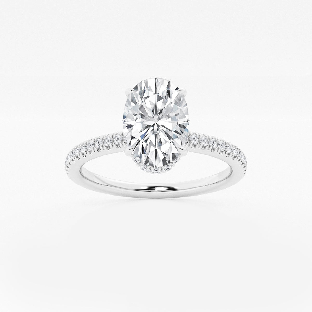 Leona - Double Hidden Halo Engagement Ring