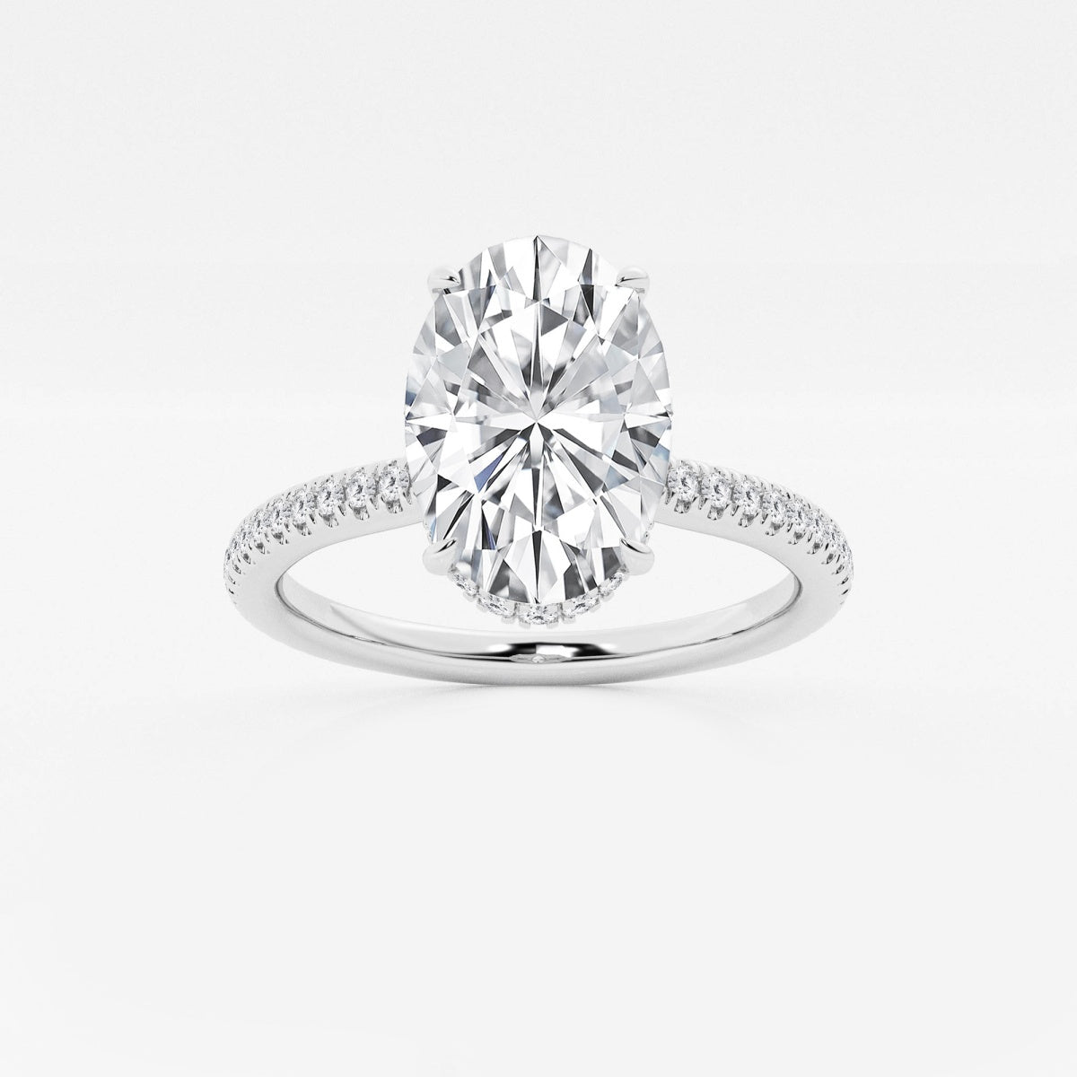 Leona - Double Hidden Halo Engagement Ring