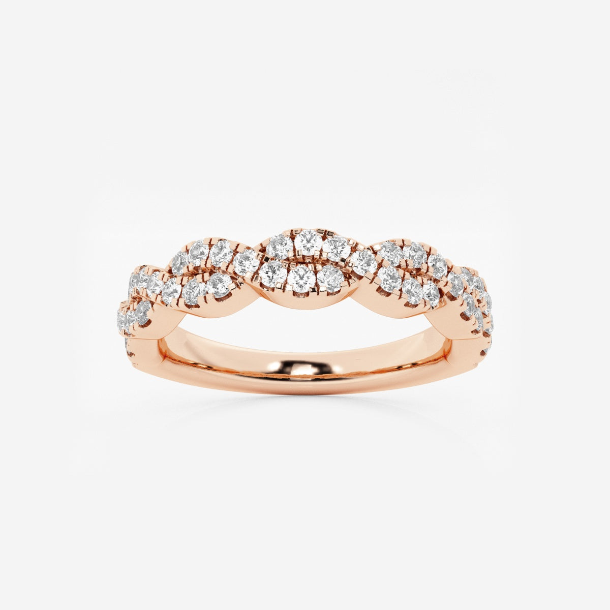 Lila - Infinity Twist Design Wedding Ring