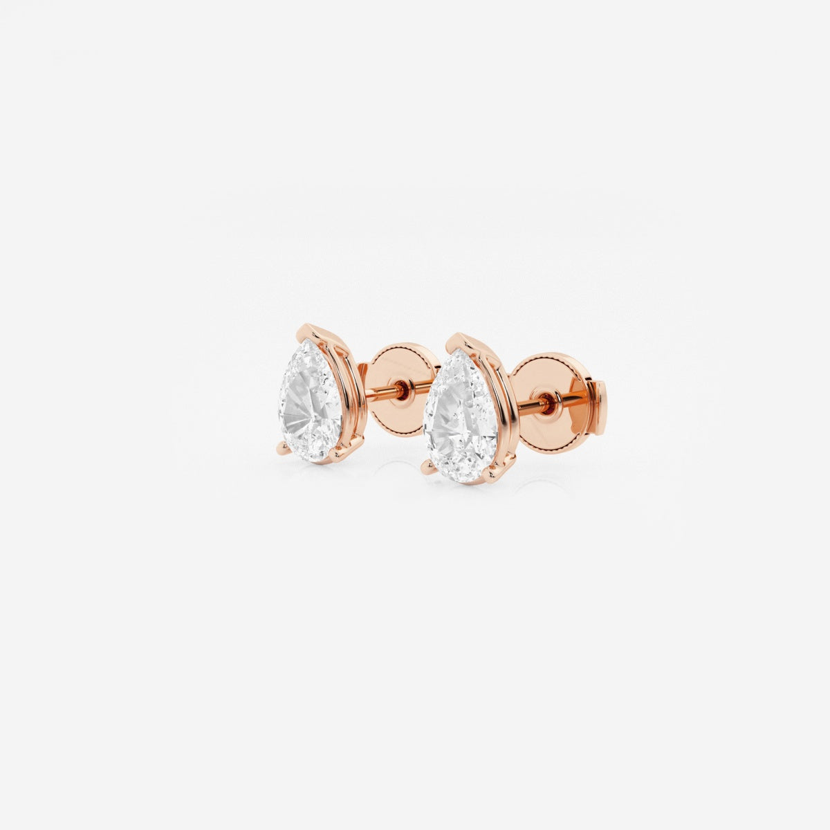 Lila - Sleek Solitaire Design Earrings