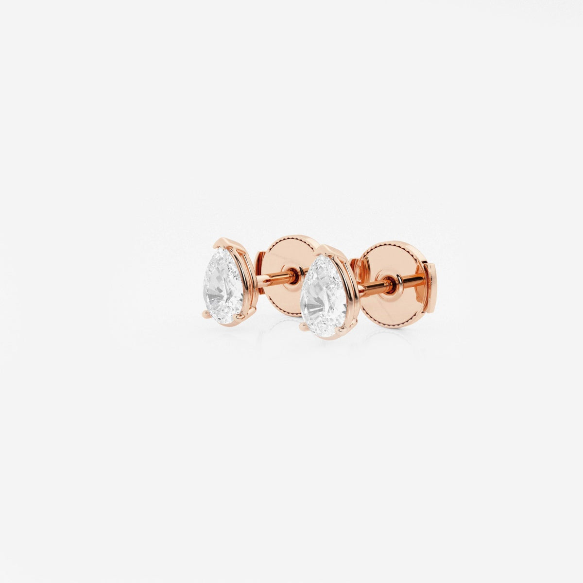 Lila - Sleek Solitaire Design Earrings