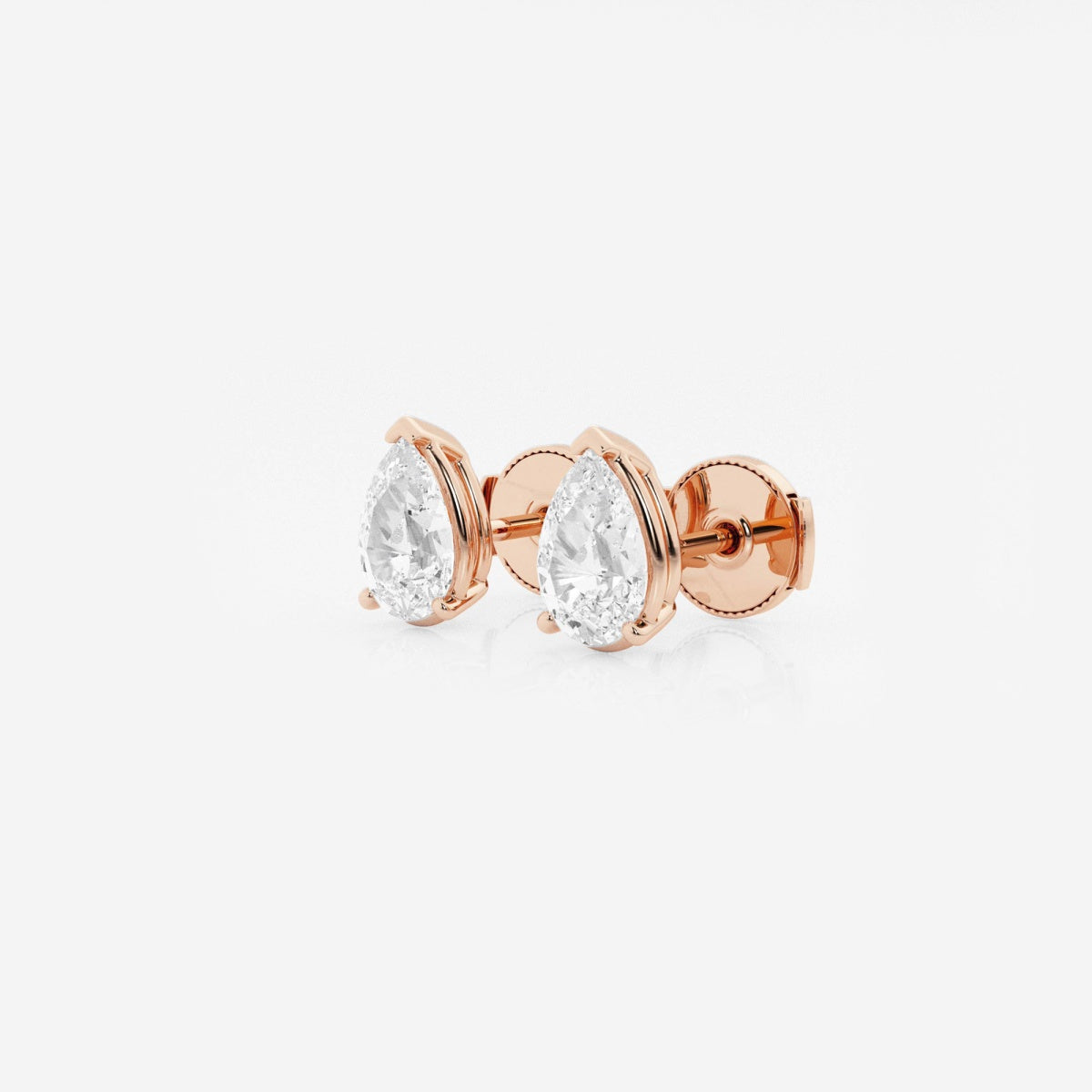 Lila - Sleek Solitaire Design Earrings