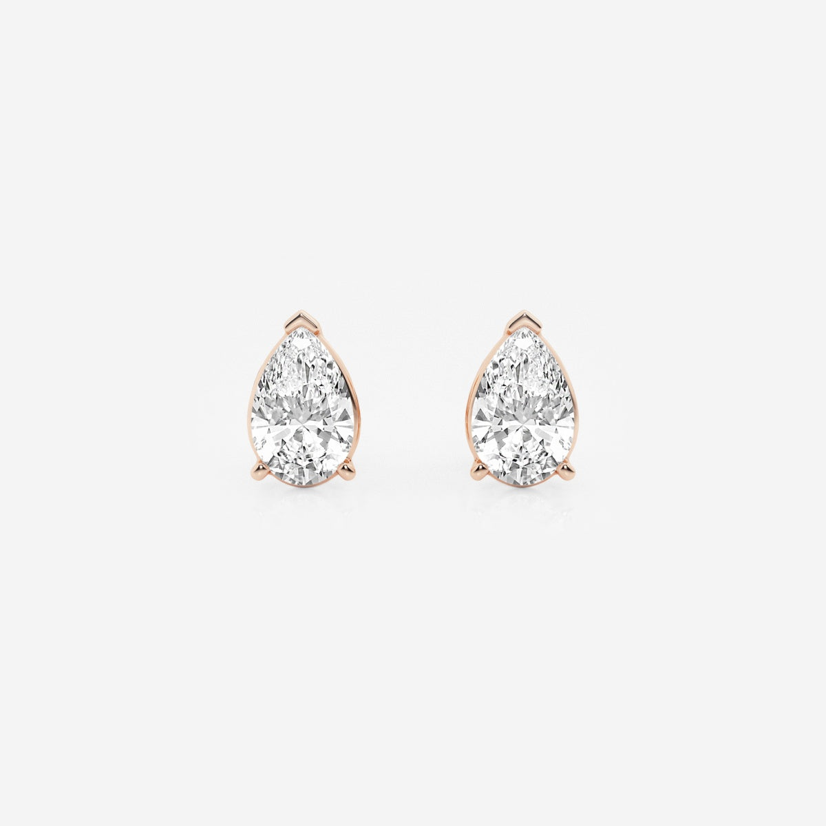 Lila - Sleek Solitaire Design Earrings