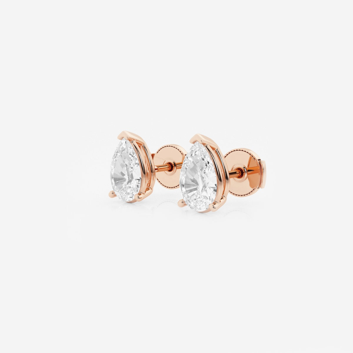 Lila - Sleek Solitaire Design Earrings