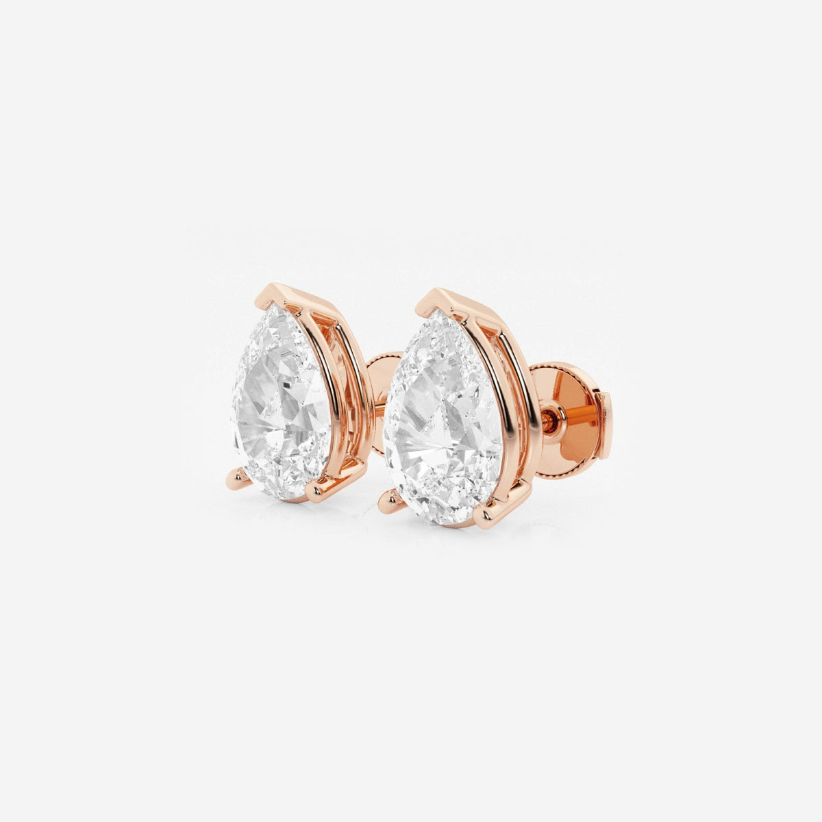 Lila - Sleek Solitaire Design Earrings