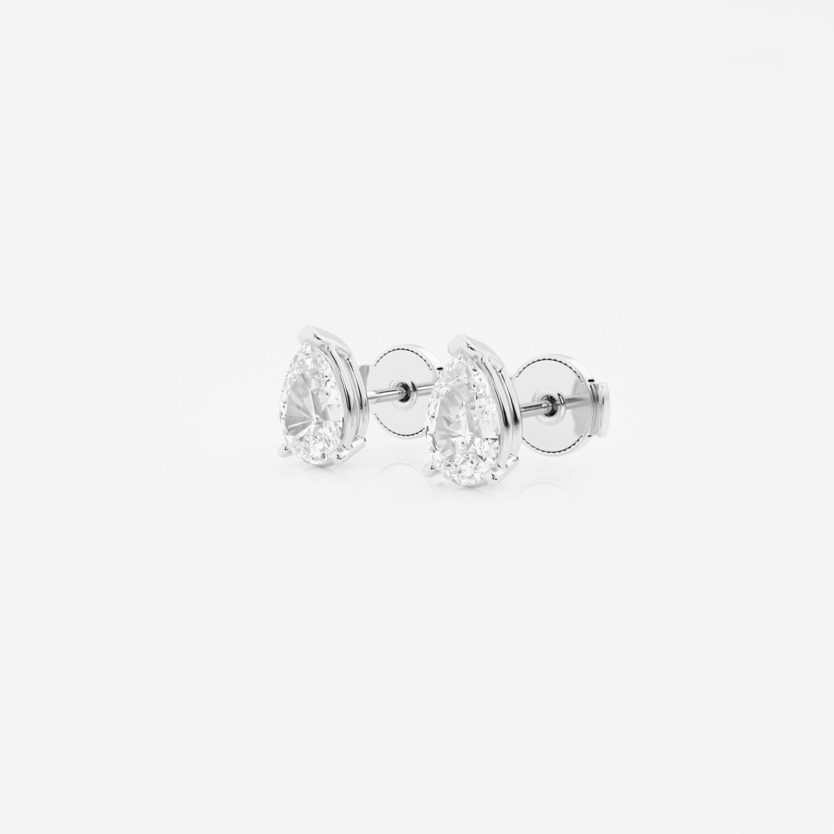 Lila - Sleek Solitaire Design Earrings