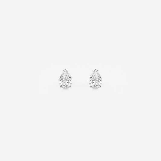 Lila - Sleek Solitaire Design Earrings