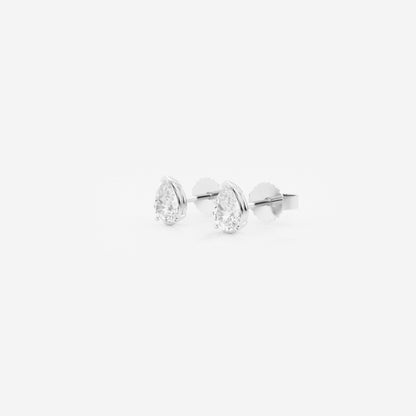 Lila - Sleek Solitaire Design Earrings