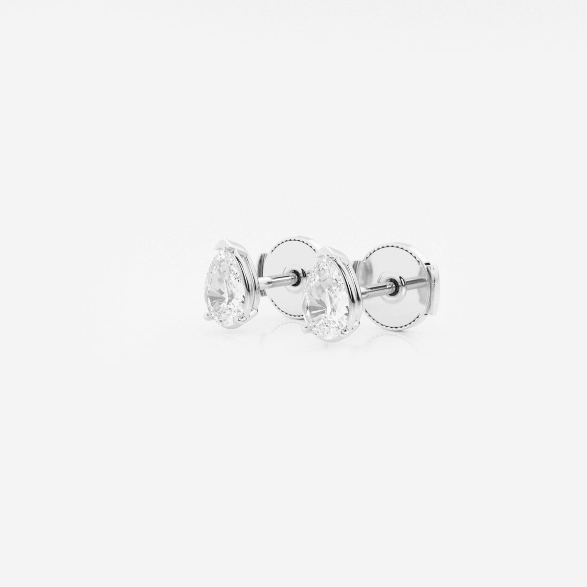 Lila - Sleek Solitaire Design Earrings