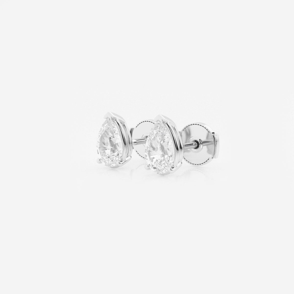 Lila - Sleek Solitaire Design Earrings