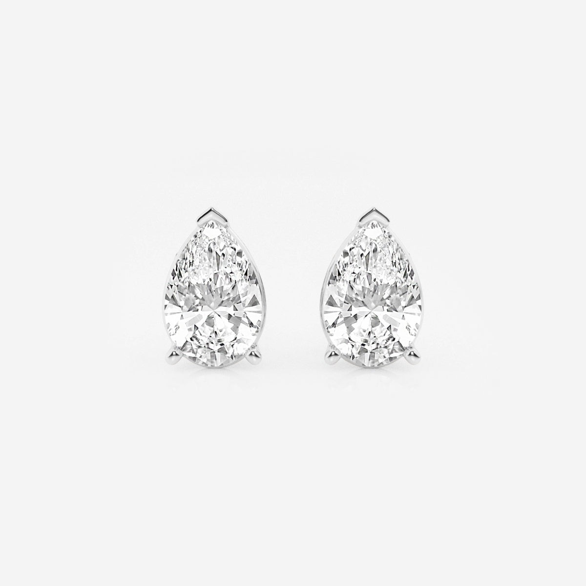 Lila - Sleek Solitaire Design Earrings