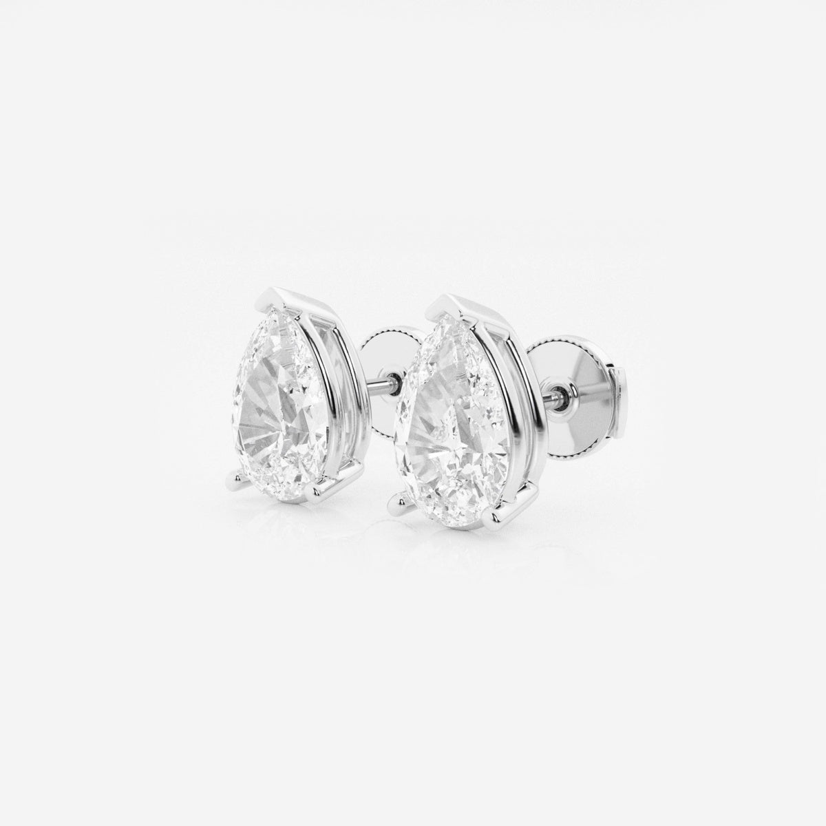 Lila - Sleek Solitaire Design Earrings