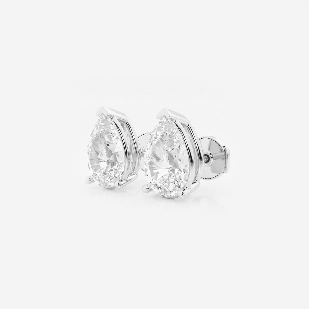 Lila - Sleek Solitaire Design Earrings