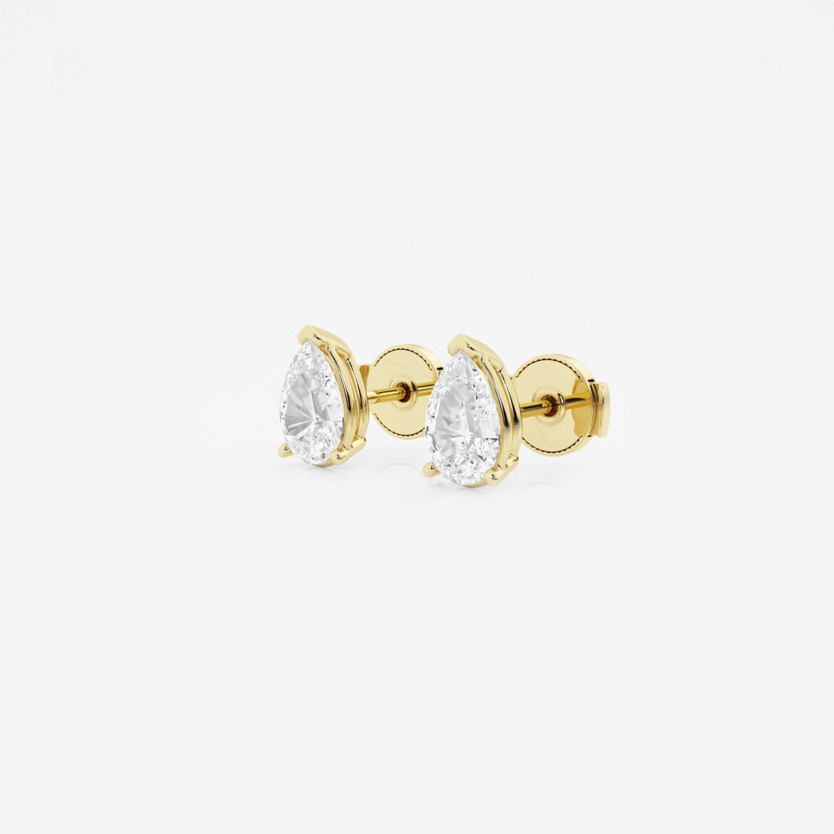 Lila - Sleek Solitaire Design Earrings