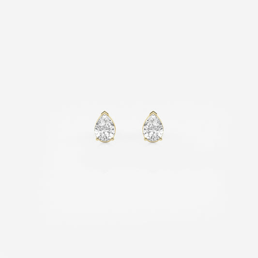 Lila - Sleek Solitaire Design Earrings