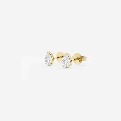 Lila - Sleek Solitaire Design Earrings