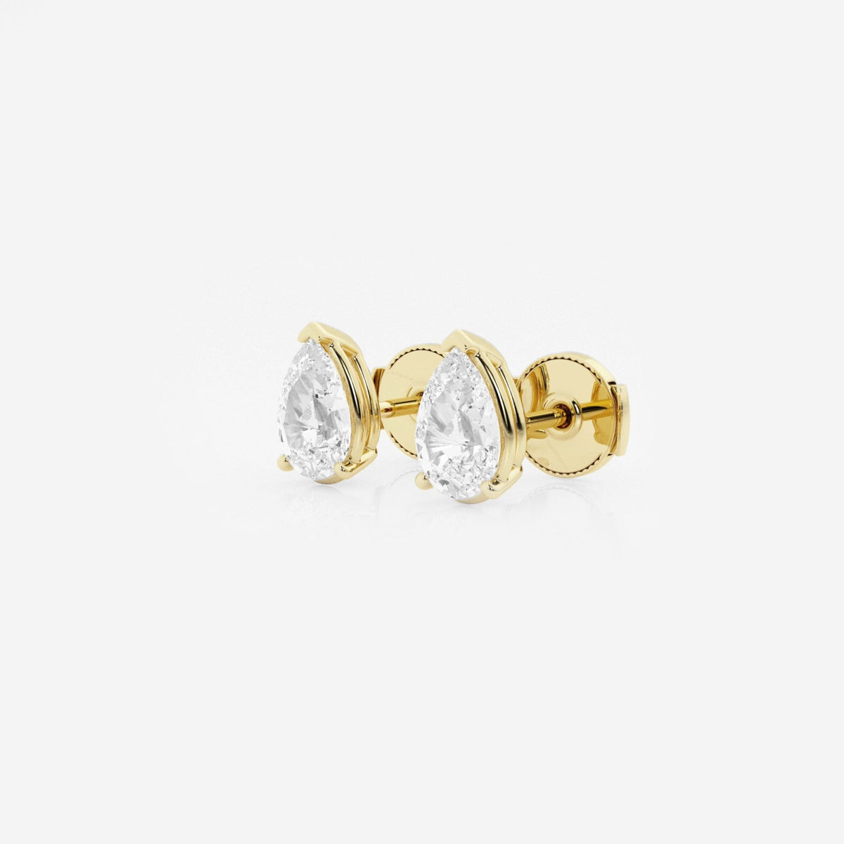 Lila - Sleek Solitaire Design Earrings