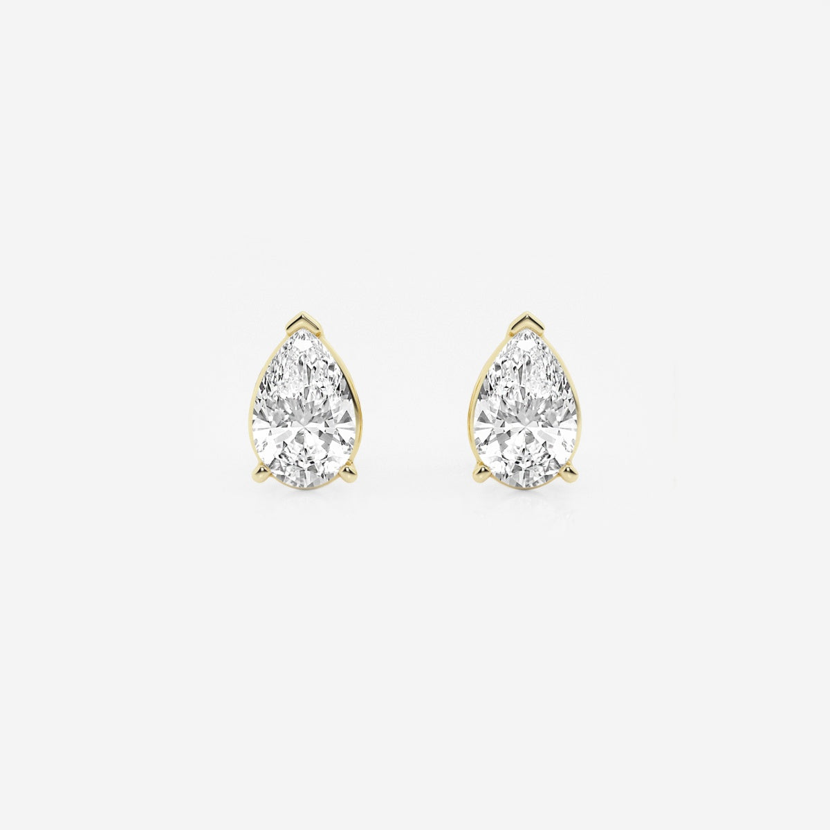 Lila - Sleek Solitaire Design Earrings