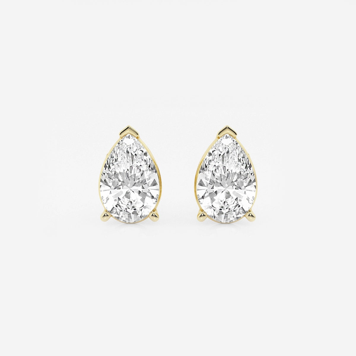 Lila - Sleek Solitaire Design Earrings